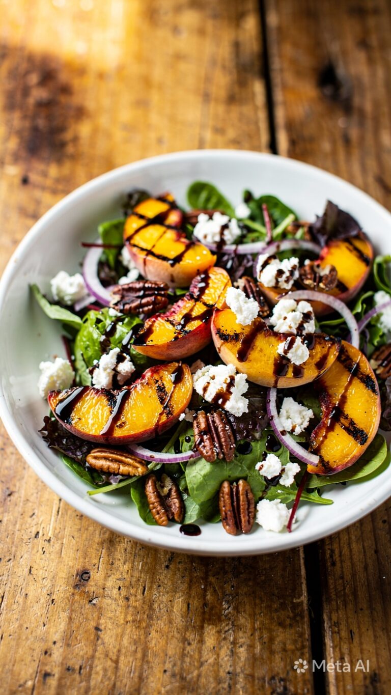 Grilled Peach Salad