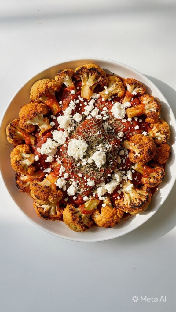 Greek Tomato Feta Cauliflower Kounoupidi