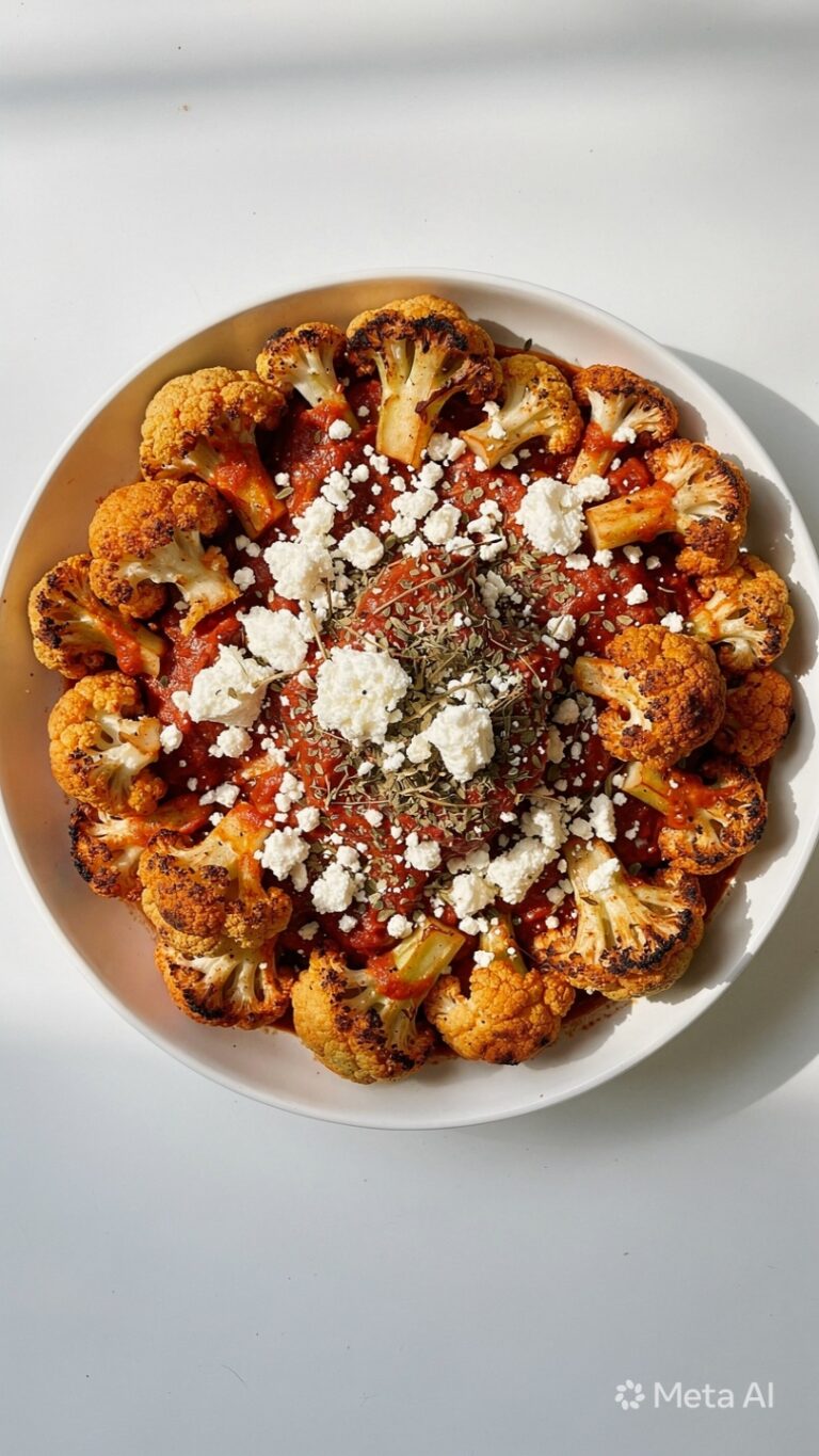 Greek Tomato Feta Cauliflower Kounoupidi